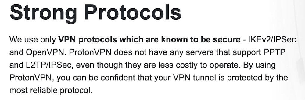 ProtonVPN Protocols